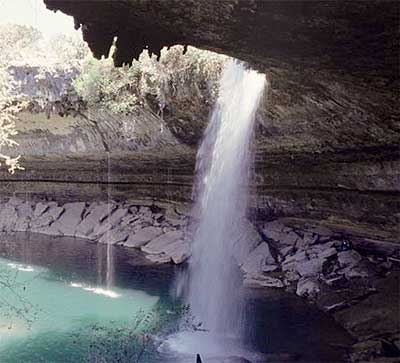 Waterfall overhang Hamilton Pool Preserve