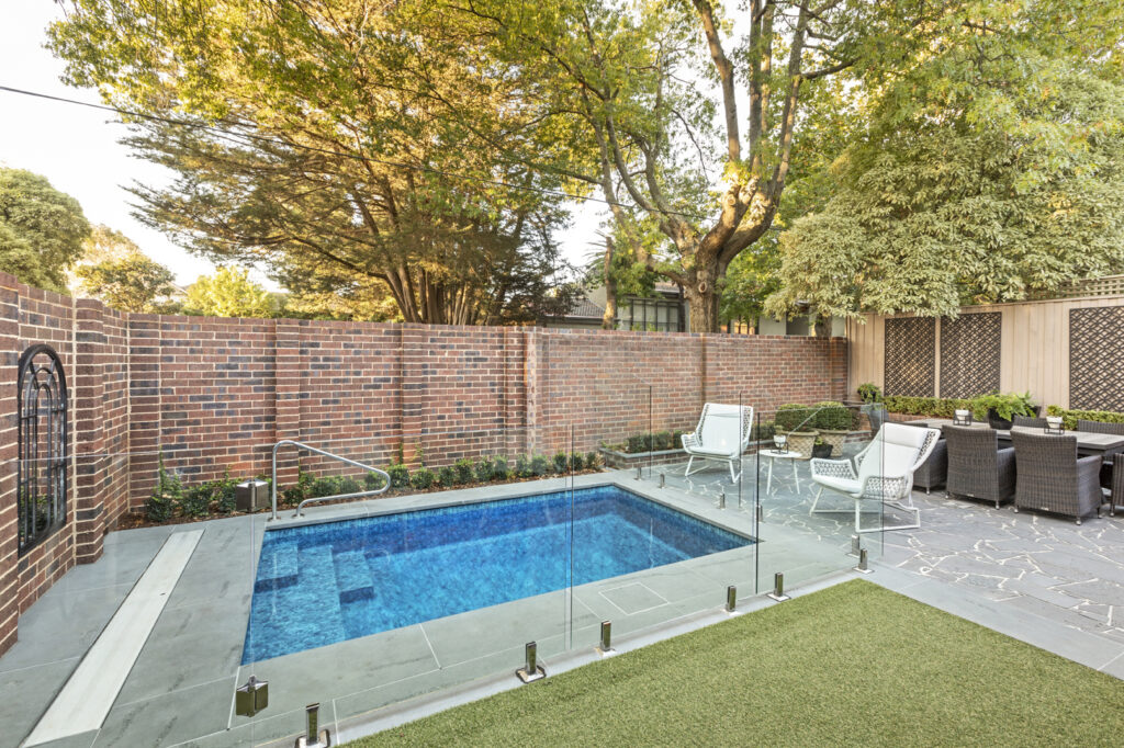 Dromana Pool Project - L-shape Pool Design by Albatross Pools